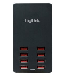 Caricatore da Tavolo a 8 porte USB 44W Nero