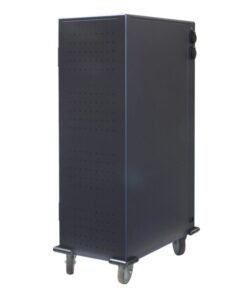 Carrello Stazione di Ricarica 80 USB Notebook o Smartphone Nero