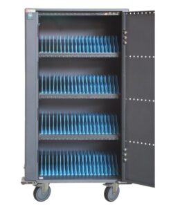 Carrello Stazione di Ricarica 80 USB Notebook o Smartphone Nero