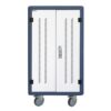 Carrello Stazione di Ricarica Ventilato 30 Notebook o Smartphone Bianco/Blu