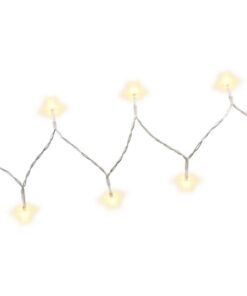 Catena Luminosa per Albero di Natale 10 LED Bianco Caldo A++