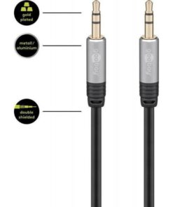 Cavo Adattatore Audio Stereo MP3 3.5mm M/M 1,5m