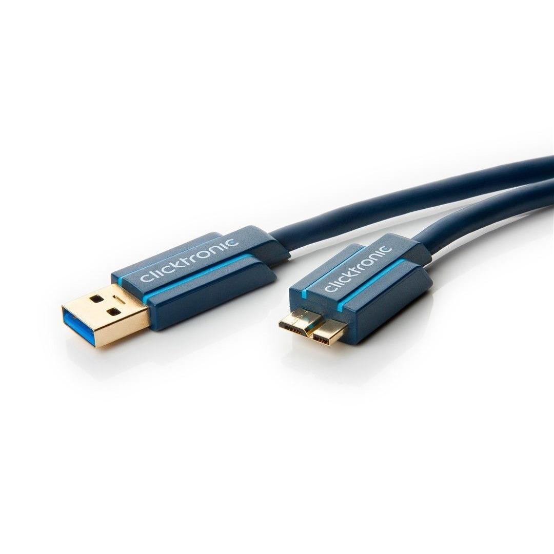 Cavo SuperSpeed USB-A Maschio/USB MicroB Maschio 3m Blu