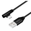 Cavo SuperSpeed USB-C™ Maschio Angolato/USB-A Maschio Dritto 0,3m Nero