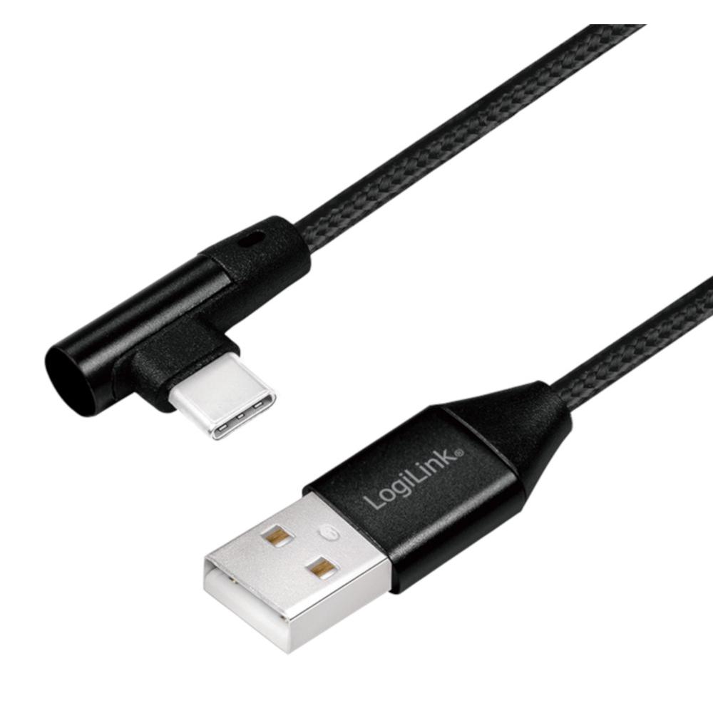 Cavo SuperSpeed USB-C™ Maschio Angolato/USB-A Maschio Dritto 0,3m Nero