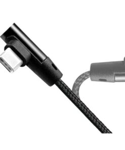 Cavo USB Micro-B Maschio Angolato/USB-A Maschio Dritto 0,3m Nero