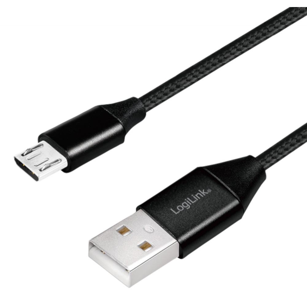 Cavo USB Micro-B Maschio/USB-A Maschio 1 m Nero