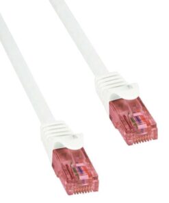 Cavo di Rete Patch in Rame Cat.6 Bianco U/UTP LSZH 0,5m