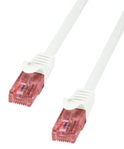 Cavo di Rete Patch in Rame Cat.6 Bianco U/UTP LSZH 0,5m