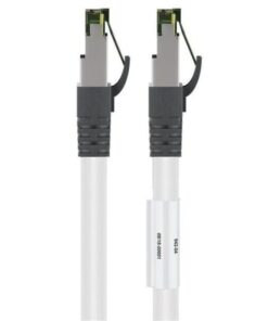 Cavo di rete Patch in rame Cat. 8.1 Bianco SFTP LSZH 1m