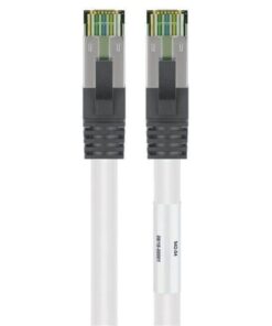 Cavo di rete Patch in rame Cat. 8.1 Bianco SFTP LSZH 1m