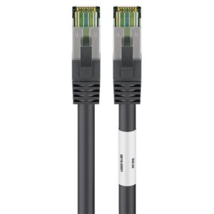 Cavo di rete Patch in rame Cat. 8.1 Nero SFTP LSZH 0,25m