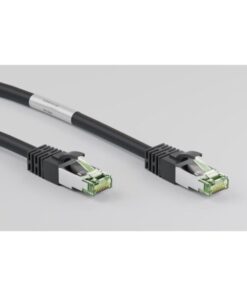 Cavo di rete Patch in rame Cat. 8.1 Nero SFTP LSZH 0,25m