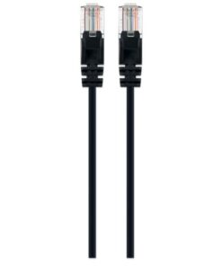 Cavo patch di rete Cat6 UTP Slim  1 m Nero