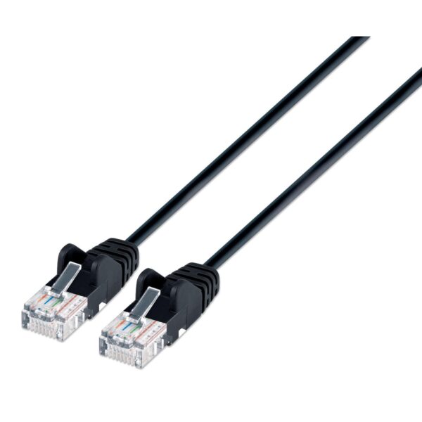 Cavo patch di rete Cat6 UTP Slim  1 m Nero