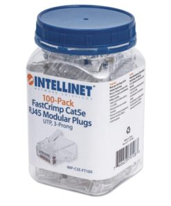 Confezione 100 Plug modulari RJ45 Cat5e FastCrimp