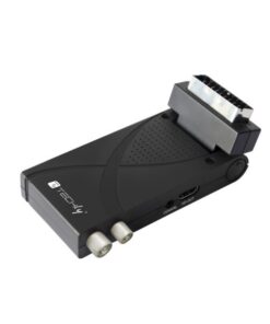Decoder Ricevitore Digitale Terrestre DVB-T/T2 H.265 HEVC 10bit USB HDMI Scart 180°