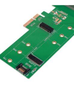 Doppio Adattatore PCIe M.2 per SSD SATA e PCIe SATA