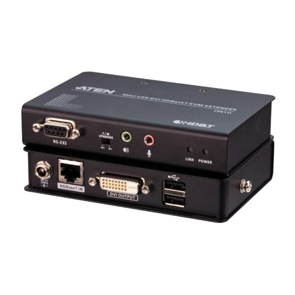 Estensore KVM Mini USB DVI HDBaseT CE611