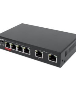Fast Ethernet Switch a 6 porte con 4 porte PoE (1 x High-Power PoE)
