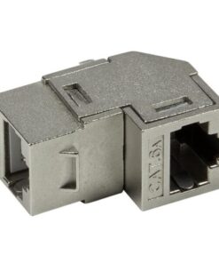 Frutto Keystone Cat.6A 2x RJ45 STP Angolato a 90°