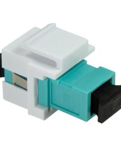 Giunto Fibra LWL SC per Installazione Keystone Verde Acqua e Bianco