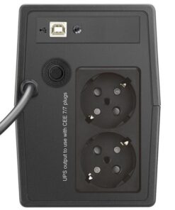 Gruppo di Continuità UPS X2 700VA LCD con 2 Prese Schuko Nero
