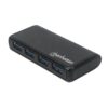 Hub USB 3.2 Gen 1 a 4 porte con adattatore alimentazione