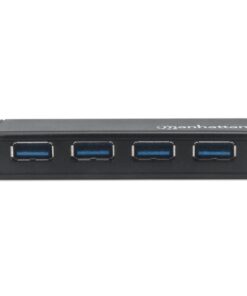 Hub USB 3.2 Gen 1 a 4 porte con adattatore alimentazione