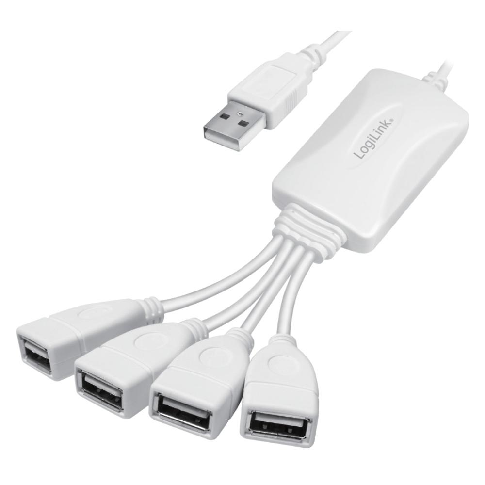 Hub USB 4 Porte Bianco