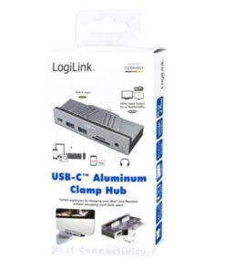 Hub USB-C™ 3.2 Gen 1 Multifunzione 7-in-1 in Alluminio con Morsetti