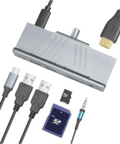 Hub USB-C™ 3.2 Gen 1 Multifunzione 7-in-1 in Alluminio con Morsetti