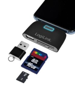 Hub USB-C™ con Lettore di Schede SD e MicroSD Nero