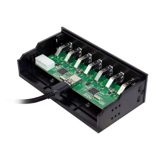 Hub USB Interno 5,25'' 7 porte USB 3.0 con Ricarica Veloce