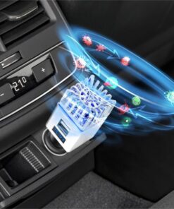 Ionizzatore Purificatore d'aria da Auto 12/24V 2xUSB, TX-130