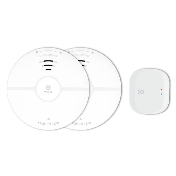 Kit Allarme Fumo Controllo Vocale Alexa e Google Assistant, R7074