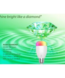 Lampadina LED E27 500lm Smart Controllo Vocale Alexa, R5085 Diamond