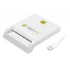 Lettore/Scrittore di Smart Card USB-C™ Compatto Bianco