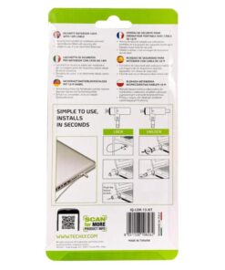 Lucchetto con Sistema di Sicurezza Wedge-Lock per Notebook Cavo 1,8m