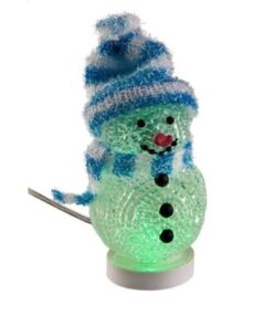 Luce LED Decorativa Pupazzo di neve USB