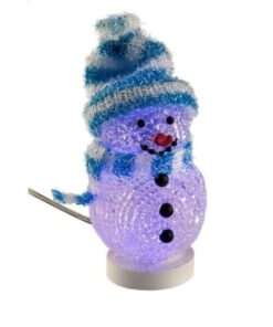 Luce LED Decorativa Pupazzo di neve USB
