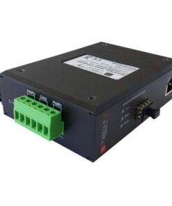 Media Converter Industriale 10/100/1000BaseT a Fibra 1000BaseX