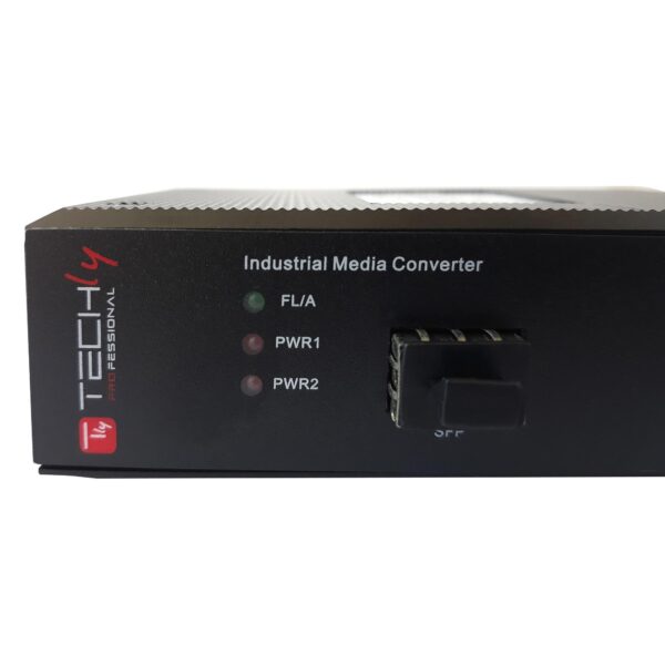 Media Converter Industriale PoE 10/100/1000BaseT a Fibra 1000BaseX