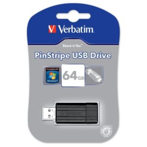 Memoria USB 2.0 PinStripe da 64Gb Colore Nero