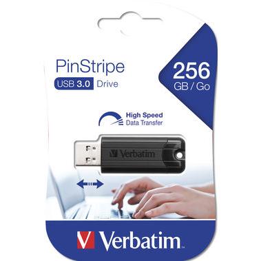 Memoria USB 3.0 PinStripe da 256Gb Colore Nero
