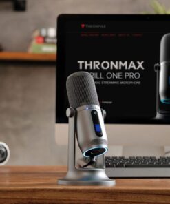 Microfono Professionale a Condensatore 96KHz 24bit 4 Record USB-C™ Grigio