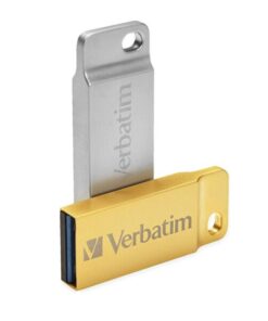 Mini Memoria USB 3.0 Verbatim con Portachiavi 64GB Oro