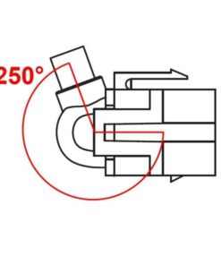 Modulo Keystone USB 3.0 A Maschio / Femmina 250° con Cavo