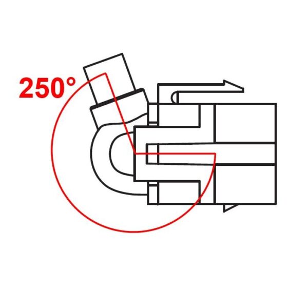 Modulo Keystone USB 3.0 A Maschio / Femmina 250° con Cavo