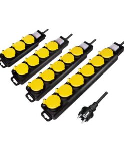 Multipresa 6 Posti Schuko per Esterno